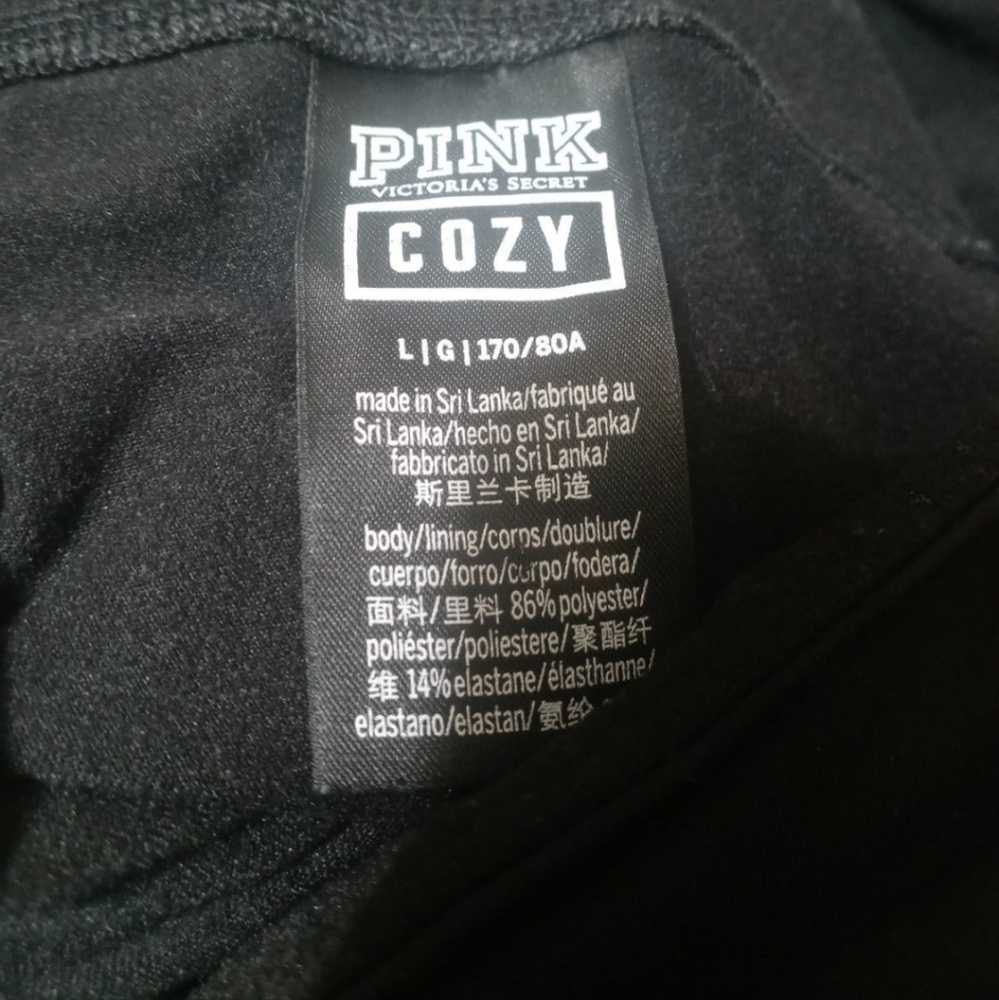 Iso cozy leggings solid black size large